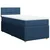Vidaxl Box spring postelja z vzmetnico modra 90x190 cm blago