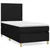 shumee Box spring postelja z vzmetnico črna 90x200 cm blago