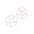 Uhan KILLSTAR - Pentagram Hoop - Pastel roza - KSRA004235