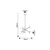 Rabalux Luster Meduza, 6xE14, 6x20W, G45, R58cm, Crna