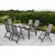 Gardenson VRTNA GARNITURA TRIVERO aluminij rjava, barve grafita