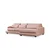 Atelier del Sofa Ugaona garnitura River 105x90x330cm Roze