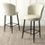 HANAH HOME Set 2 barske stolice Fora Cream Black
