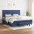 vidaXL vidaXL Box spring postelja z vzmetnico moder 200x200 cm blago, (21118406)