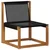 Set vanjskih sofa s jastukom 11 pcs Prirodna i Svjetlosiva
