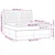 vidaXL vidaXL Box spring postelja z vzmetnico LED krem 180x200 cm blago, (20902191)