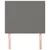 Vidaxl Vzglavje postelje temno sivo 100x5x118/128 cm blago