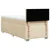 SPRING Box postelja z vzmetnico krem 80x200 cm blago