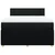 Vidaxl Box spring posteljni z vzmetnico črn 140x190 cm blago