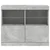 Komoda s LED svjetlima siva boja betona 81x37x67 cm