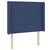 Vidaxl vidaXL Vzglavje postelje z LED modro 83x16x118/128 cm blago