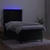 Vidaxl Box spring postelja z vzmetnico LED črna 90x190 cm žamet