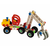 Drevená stavebnica kombajn Constructor Mobile Harvester Eichhorn tri modely (kombajn, pracovný stroj, nákladné auto) 140 dielov od 5 rokov EH39058