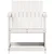 Vidaxl Vrtni stol bel 62x56x77 cm trdna borovina