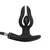 Rimba Electro Play E-Stim Stretching Anal Plug with Pump Bi-Polar Black
