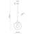 TK Lighting Viseča svetilka Esme graphite 5378 TK Lighting