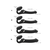 strap-on-me Multi Orgasm Strap-On Vibrator with Licking Stimulator Black L