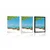 Plakat bela peščena plaža na otoku Bamboo - 30x45 white