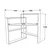 Hanah home Radni sto 93,6x114cm Orah
