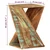 Vidaxl Stranska mizica 35x35x55 cm trden predelan les