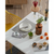 Bela jedilna miza Kave Home Arya, 160 x 100 cm