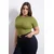Trendyol Curve Ženska bluza Tbbss26Af00025, Zelena