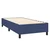 Vidaxl Box spring postelja z vzmetnico moder 80x200 cm blago
