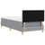 Vidaxl LED Box Spring Postelja Svetlo siva 100 x 200 cm blago