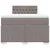 Vidaxl Box spring postelja z vzmetnico taupe 120x200 cm blago