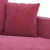 Vidaxl Dvosed vinsko rdeč 120 cm žamet