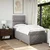 Vidaxl Box spring postelja z vzmetnico taupe 90x200 cm blago