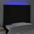 Vidaxl vidaXL Vzglavje postelje z LED diodo črno 83x16x118/128 cm blago