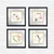 Wallity Uokvirena slika CAM1070052, 32x32 cm, 4 dijela
