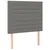 vidaXL Box spring postelja z vzmetnico LED temno siva 90x190 cm blago