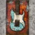 shumee 3D kovinska slika loft blues glasba 40x60 cm