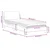 Vidaxl Postelja z vzmetnico Dover temno rjava 90x200 cm blago