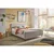 MID.YOU OBLAZINJENA POSTELJA 160 cm x 200 cm , tekstil, leseni material svetlo siva