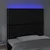 LED uzglavlje crno 100x5x118/128 cm od umjetne kože