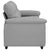 Vidaxl Dvosed kavč sive barve 180x81x84 cm blago