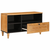 vidaXL TV omarica Svetlo rjava 80 x 33 x 46 cm trden mangov les