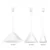Luster na sajli CAPITAL 1xGX53/15W/230V prečnik 32 cm beo
