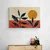 Slika japandi temni listi - 60x40