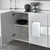 Hanah Home Komoda Paris 180x80x40cm Belo-Srebrna