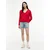 Tommy Jeans Pulover ESSENTIAL rdeča
