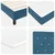 Vidaxl LED Box Spring Postelja z LED Temno modra 100 x 200 cm Žamet