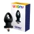 Woomy Orny Vibrating Silicone Plug Black