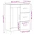 Vidaxl Komoda 69,5x34x90 cm konstruiran les