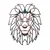 Wallity Zidna dekoracija Lion-2, 40cmx50cm, Šarena