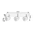 Rabalux Plafonjera Perico, GU10 3x5W, Crna