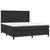 Krevet box spring s madracem LED crni 180x200cm od umjetne kože